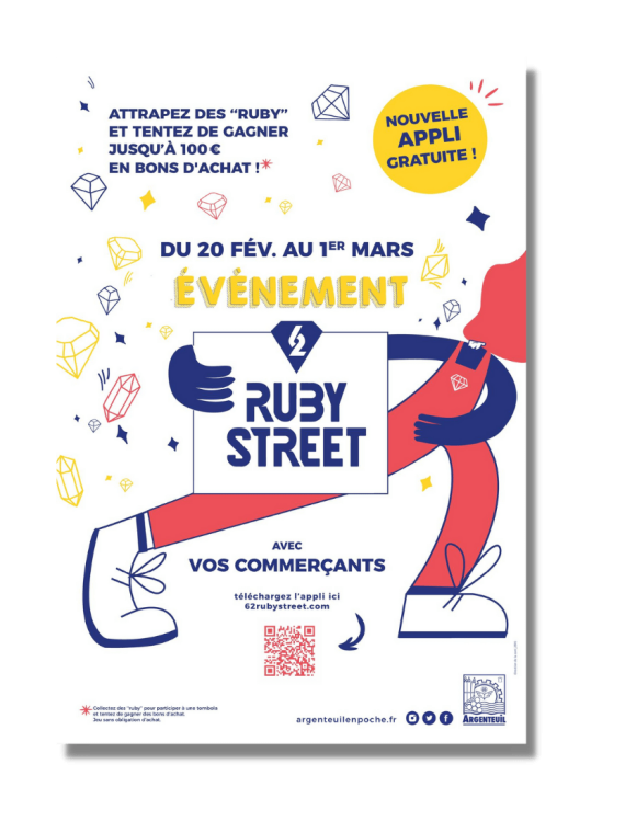 Affiche événement Argenteuil 62 Ruby Street et Argenteuil
